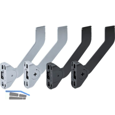 HETTICH Blendenst�tze einstellbar, Stahl schwarz, links/rechts