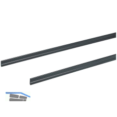 HETTICH OrgaStripe Profil, Kunststoff anthrazit