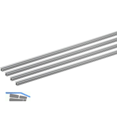 HETTICH SlideLine M Laufprofil Set 1-L�ufig Einpressmontage 2500 mm, Alu elox.