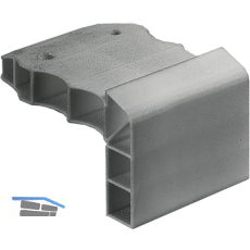HETTICH SlideLine M Montagehilfe zu Aufbau-Laufprofil, Kunststoff grau