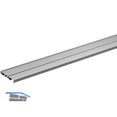 HETTICH SlideLine M Laufprofil 2-L�ufig Schraub- Klebemontage 4000 mm, Alu elox
