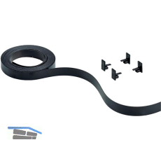 HETTICH SlideLine M Farbset zu vorlaufendem Laufprofil 18mm schwarz, 4000 mm