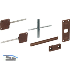 HETTICH Ausrichtbeschlag Kunststoff braun, T�r- / Fronth�he max. 2600 mm