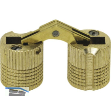 Exakt Einbohr-Scharnier Bohr � 14 mm, �W 180�, Messing blank