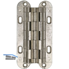 MICRON Sepa Einlass-Scharnier, 52x18 mm, �W 180 Grad, Messing vernickelt matt