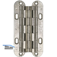 MICRON Sepa Einlass-Scharnier, 41x18 mm, �W 180 Grad, Messing vernickelt matt