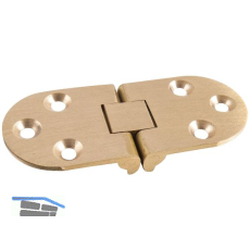 SISO Tischscharnier, 30x72 mm, �W 180�, Messing geschliffen