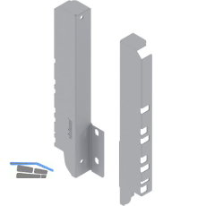 BLUM TANDEMBOX antaro R�ckwandhalter Sp�le H�he D, grau RAL 9006