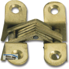 METALURGIA Vici Einbohr-Scharnier, 37,5x12,2 mm, OW 180�, Messing blank