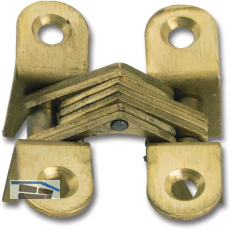 METALURGIA Vici Einbohr-Scharnier, 65x13 mm, �W 180�, Messing blank