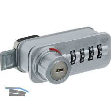 HETTICH Zahlenschloss mit Schn�pper - Freecode, links, Stahl/KS verchromt matt