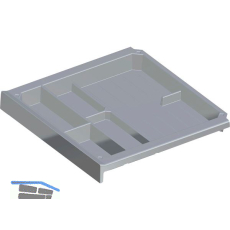 HETTICH SmarTray Materialschale 40 mm Kunststoff Alu-Optik