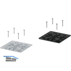 HETTICH LegaDrive Tischbeinanbindung Aluminium wei�