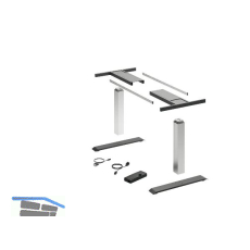 HETTICH LegaDrive Tischgestell-Set Basic silber graphit