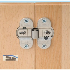 PR�META Faltt�rscharnier 2002N 180�, Zamak vernickelt