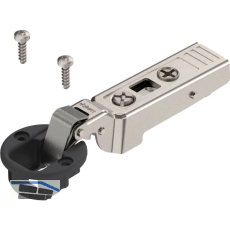 BLUM CLIP top Glast�rscharnier 94�, 9,5mm gekr�pft mit Feder, Schrauben