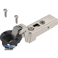BLUM CLIP top Glast�rscharnier 94�, 18mm gekr�pft mit Feder, Schrauben