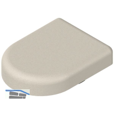 BLUM CLIP top Topfabdeckung - Glast�rscharnier D-Form,Kunststoff matt vernickelt