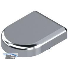 BLUM CLIP top Topfabdeckung - Glast�rscharnier D-Form, Kunststoff verchromt