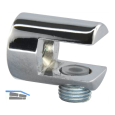 FONSEGRIVE Glastablar-Klemmtr�ger Pescara, Glas 6-10 mm, Zamak verchromt poliert