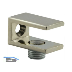 FONSEGRIVE Glastablar-Klemmtr�ger Perugia, Glas 6-10 mm, Zamak Edelstahl Effekt