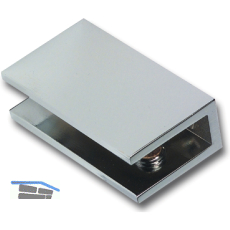 FONSEGRIVE Glastablar-Klemmtr�ger Umag, Glas 8-10 mm, B: 16 mm, verchromt matt