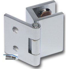 FONSEGRIVE Glast�rscharnier H25/R5, Glas 4-6 mm; 19x25mm, Messing verchromt matt