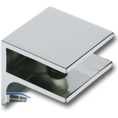 FONSEGRIVE Glastablar-Klemmtr�ger Pula, Glas 8-10 mm, B: 40 mm, verchromt matt