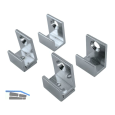 FONSEGRIVE Spiegelhalter, Glasst�rke 4 - 6 mm, Breite 16 mm, verchromt poliert