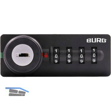BURG Zahlenschloss sPinLock700 DIN-rechts ohne Riegel, schwarz