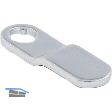 BURG Riegel Typ B gekr�pft 15,5x3x50x4x13 mm, Stahl verzinkt