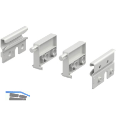 HETTICH Tablarbodenarretierung Set Kunststoff wei�