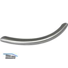 Griff Kreios LA 96 mm, Breite 112 mm, Edelstahl geb�rstet