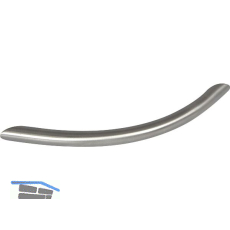 Griff Kreios LA 128 mm, Breite 146 mm, Edelstahl geb�rstet