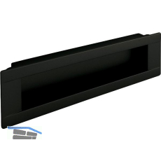 Muschelgriff Cian LA 160 mm, Breite 180 mm, ZN schwarz matt lackiert