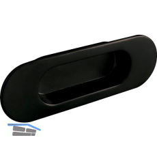 Muschelgriff Zalya Breite 110 mm, Einlassma� 68 x 25 mm,ZN schwarz matt lackiert