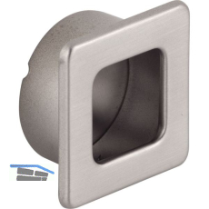 Muschelgriff Annea Breite 29 mm, Einlass � 26 mm, ZN Edelstahl Effekt