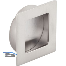 Muschelgriff Annea Breite 50 mm, Einlass � 45 mm, ZN Edelstahl Effekt