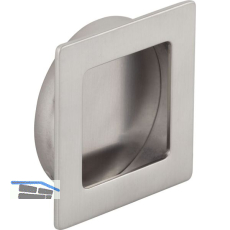 Muschelgriff Annea Breite 64 mm, Einlass � 60 mm, ZN Edelstahl Effekt