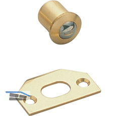 LAMP� Kugelschnapper TS-S zum Einbohren, Messing poliert