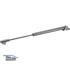 Bremsklappenhalter Kraby Desk, L 355, FH 380-550, Metallguss champ./FE verni.