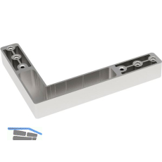 EFFEGI BREVETTI Eckteile zu Glasrahmenprofil ANKOR 30 rechts unten