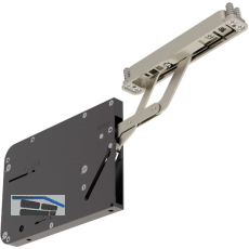 EFFEGI BREVETTI Hochstellst�tze UNICO FLAP-3 f�r Frontst�rke 18-30mm vernickelt