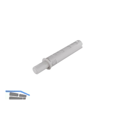 K-Push Tech Druckschnapper mit Puffer, Hub 14 mm, grau