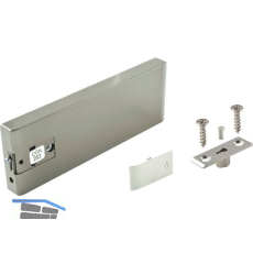 Bremsklappenhalter Link mit Stahlseil U262 Zamak Edelstahl Effekt