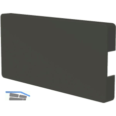 EFFEGI BREVETTI Bremsklappenhalter SlimWinch Abdeckkappe Aufbau, eisengrau