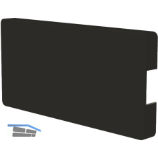 EFFEGI BREVETTI Bremsklappenhalter SlimWinch Abdeckkappe Aufbau, verkehrsschwarz