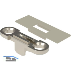 EFFEGI BREVETTI Bremsklappenhalter SlimWinch Zubeh�rset Einbau, seidengrau