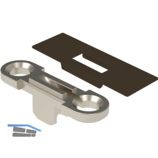 EFFEGI BREVETTI Bremsklappenhalter SlimWinch Zubeh�rset Einbau, graubraun