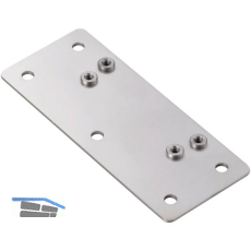 LAMP� Montageplatte zu Klappbeschlag LAD-ST, Edelstahl
